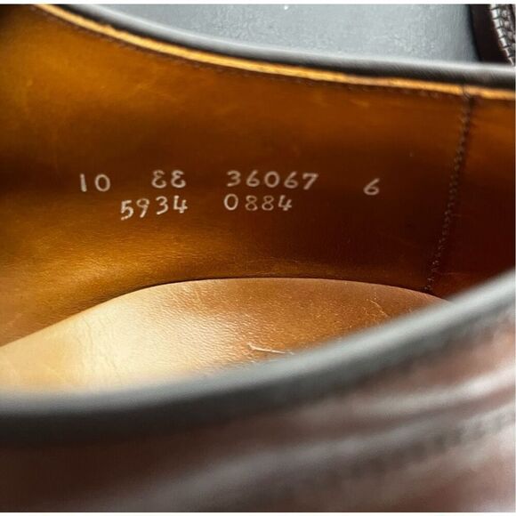 Allen Edmonds Hillcrest Leather Blucher Bicycle Toe Dress Shoe size 10 main image 8